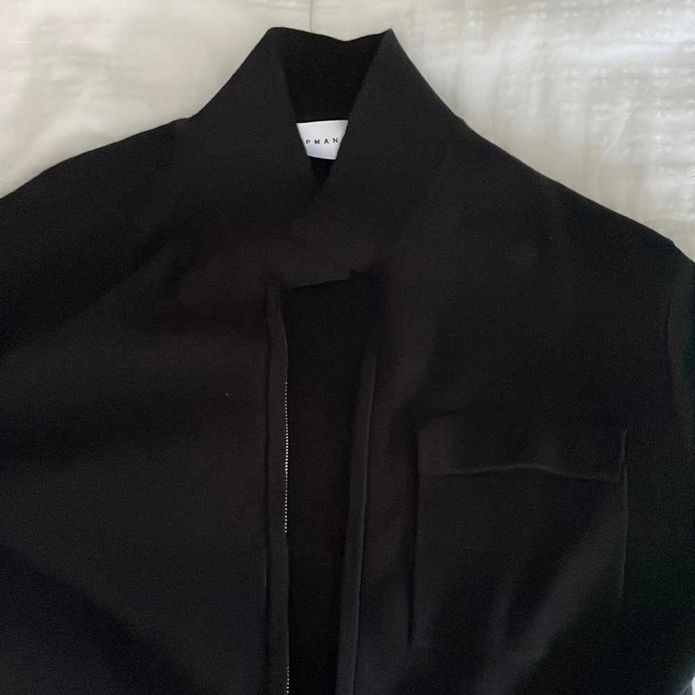 TopMan Men’s Zip Up Sweater Black Large